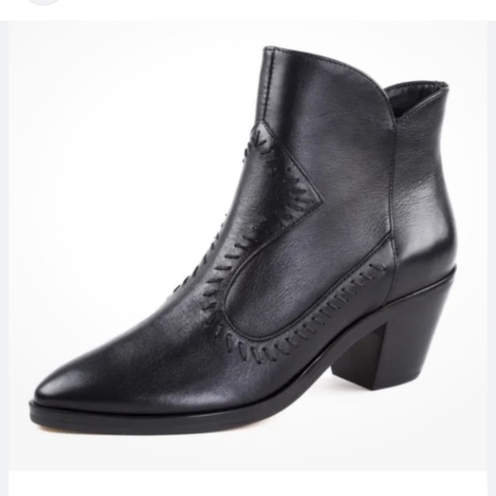 Rebecca Minkoff Lulu Black Leather Booties